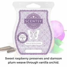 Scentsy Bar - Plum & White Woods